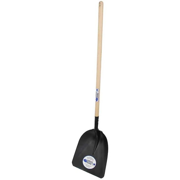 No 8 Scoop, Steel, Long Wood Handle, 3PK